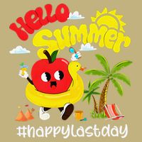 Hello Summer Happy Last Day Of School Teacher Student T-Shirt