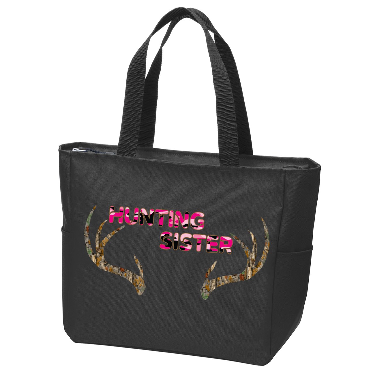 Hunting Sister Zip Tote Bag