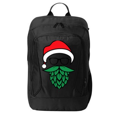 Hipster Santa Hops Beard Christmas For Beer Lovers City Backpack