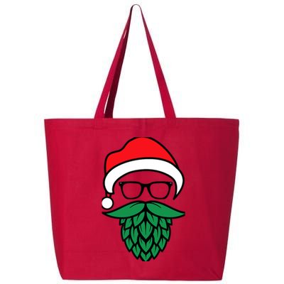 Hipster Santa Hops Beard Christmas For Beer Lovers 25L Jumbo Tote