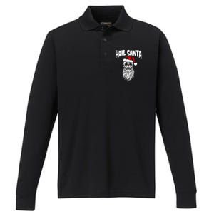 Hail Santa Performance Long Sleeve Polo