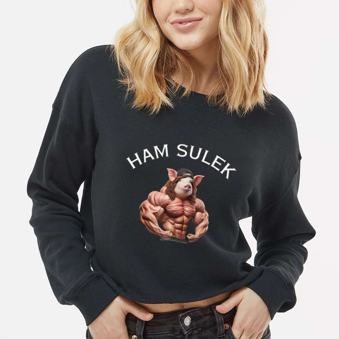 Ham Sulek Cropped Pullover Crew