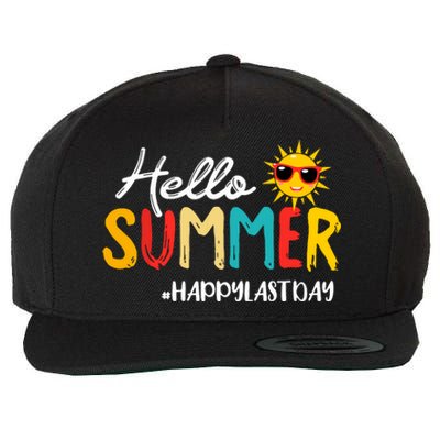 Hello Summer Happy Last Day Of School Teacher Student Wool Snapback Cap