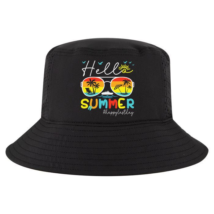 Hello Summer Happy Last Day Of School Teacher Student Cool Comfort Performance Bucket Hat