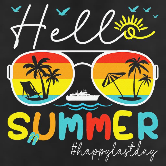 Hello Summer Happy Last Day Of School Teacher Student Cool Comfort Performance Bucket Hat