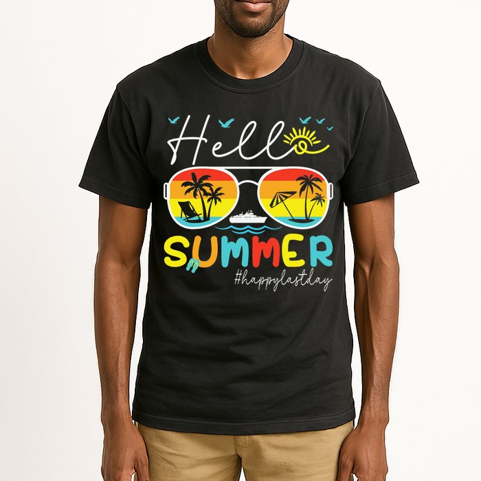 Hello Summer Happy Last Day Of School Teacher Student Tall T-Shirt