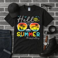 Hello Summer Happy Last Day Of School Teacher Student Tall T-Shirt