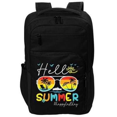 Hello Summer Happy Last Day Of School Teacher Student Impact Tech Backpack