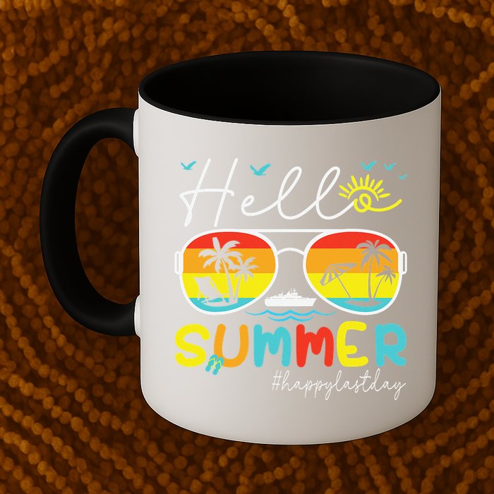 Hello Summer Happy Last Day Of School Teacher Student Mug