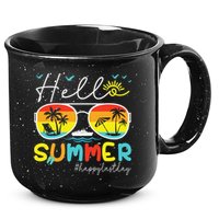 Hello Summer Happy Last Day Of School Teacher Student 15oz Campfire Ceramic Mug