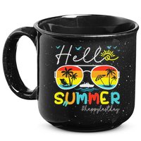Hello Summer Happy Last Day Of School Teacher Student 15oz Campfire Ceramic Mug