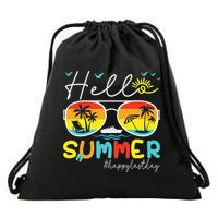 Hello Summer Happy Last Day Of School Teacher Student Drawstring Bag