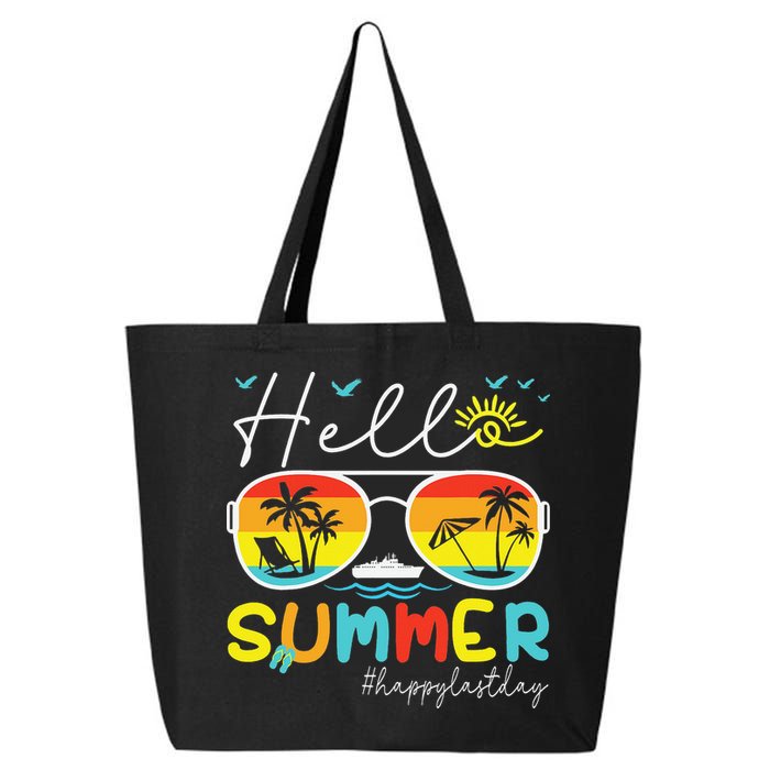 Hello Summer Happy Last Day Of School Teacher Student 25L Jumbo Tote