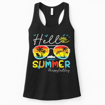 Hello Summer Happy Last Day Of School Teacher Student Womens Tank Top