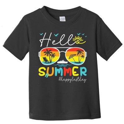 Hello Summer Happy Last Day Of School Teacher Student Toddler T-Shirt
