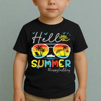 Hello Summer Happy Last Day Of School Teacher Student Toddler T-Shirt