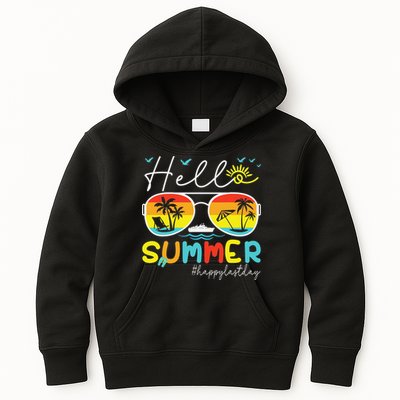 Hello Summer Happy Last Day Of School Teacher Student Kids Hoodie