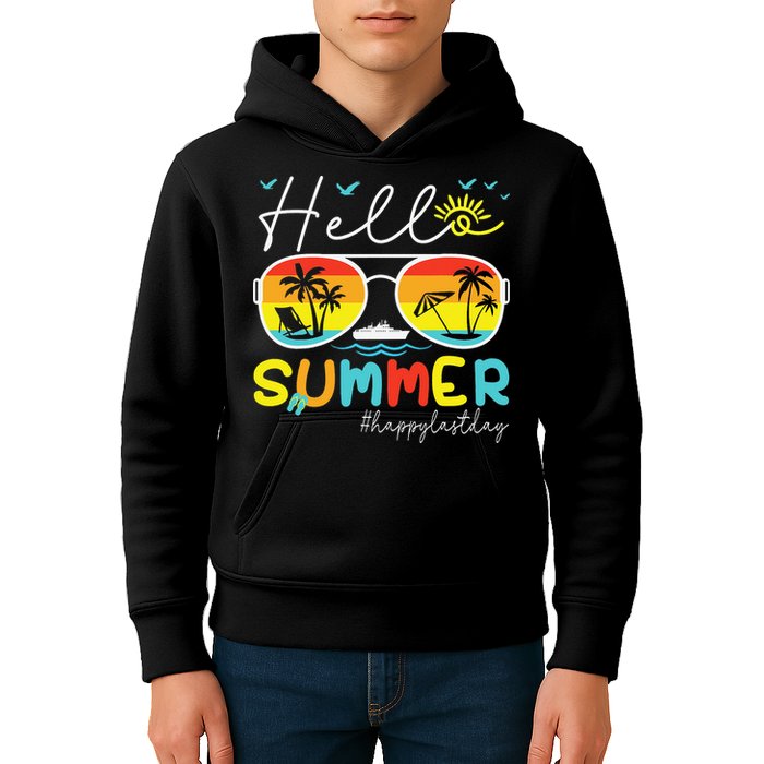 Hello Summer Happy Last Day Of School Teacher Student Kids Hoodie