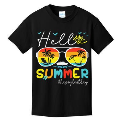 Hello Summer Happy Last Day Of School Teacher Student Kids T-Shirt