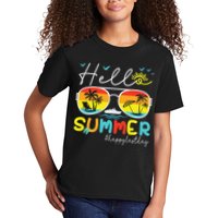 Hello Summer Happy Last Day Of School Teacher Student Kids T-Shirt