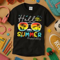 Hello Summer Happy Last Day Of School Teacher Student Kids T-Shirt