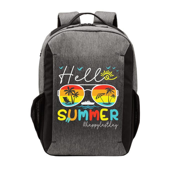 Hello Summer Happy Last Day Of School Teacher Student Vector Backpack