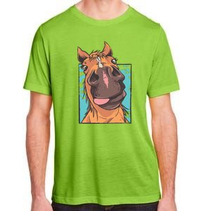 Horse Selfie Adult ChromaSoft Performance T-Shirt