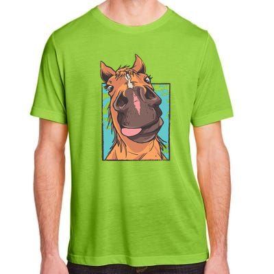 Horse Selfie Adult ChromaSoft Performance T-Shirt