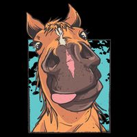 Horse Selfie Cooling Performance Crew T-Shirt