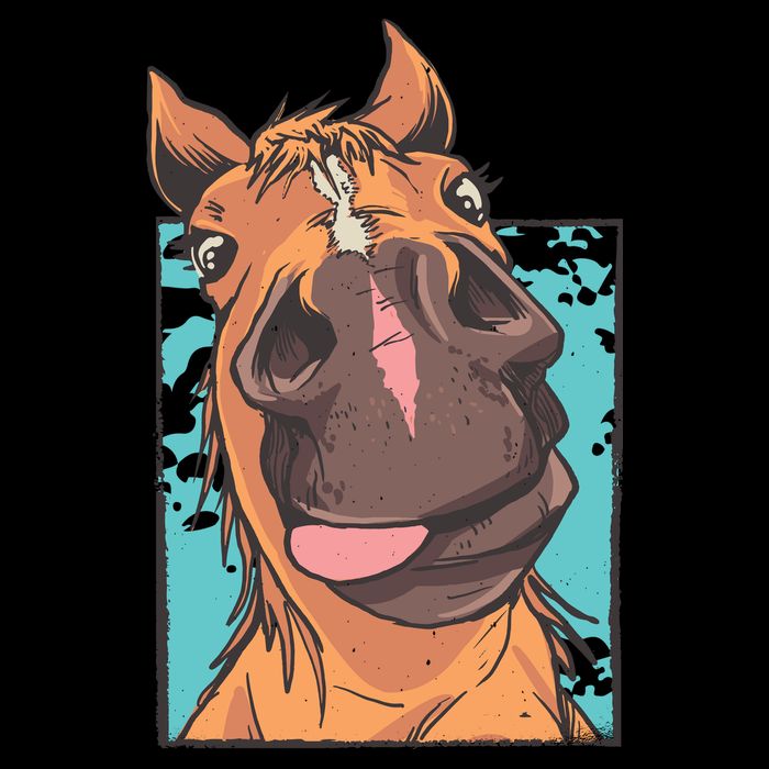Horse Selfie Cooling Performance Crew T-Shirt