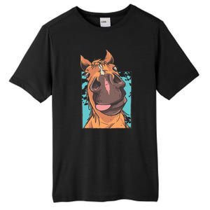 Horse Selfie Tall Fusion ChromaSoft Performance T-Shirt