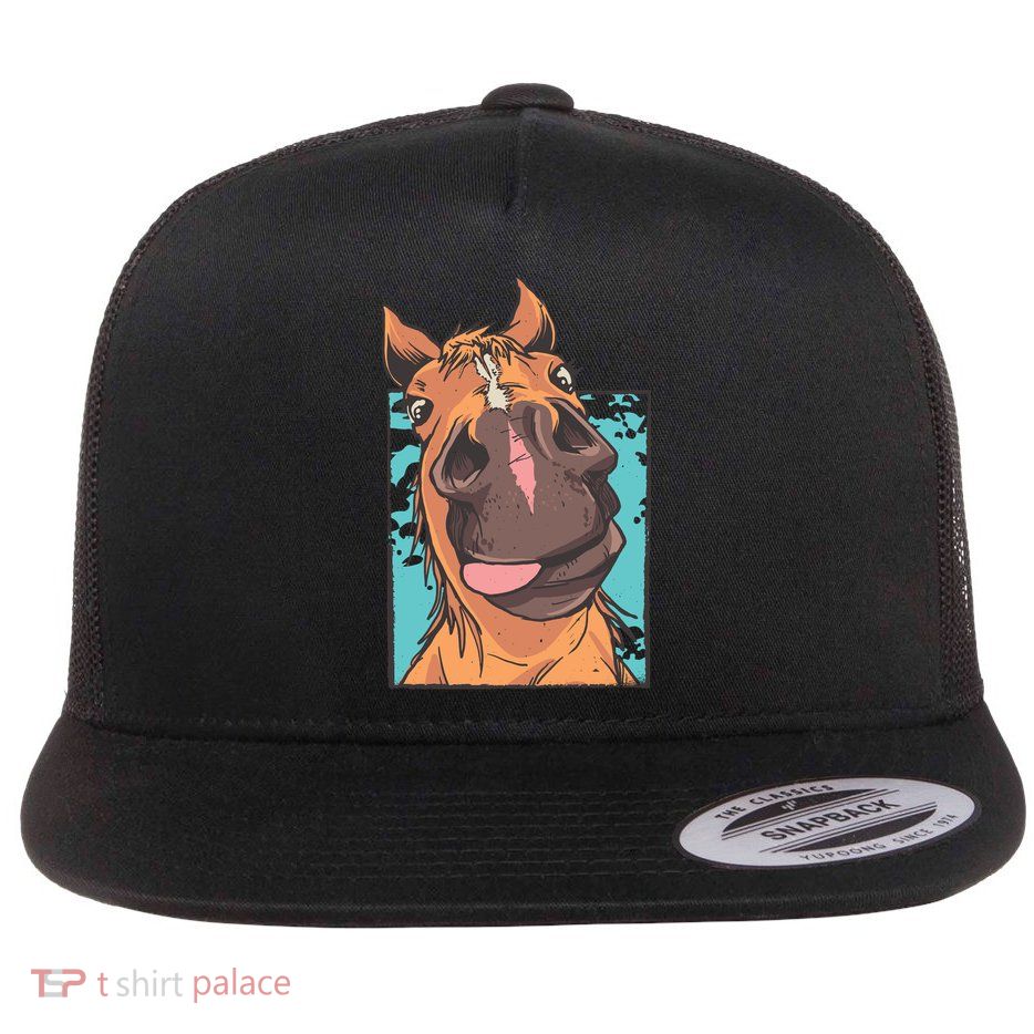 Horse Selfie Flatbill Hat