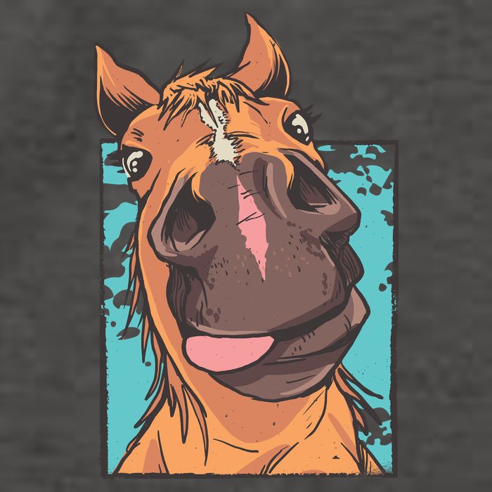 Horse Selfie Vector Backpack