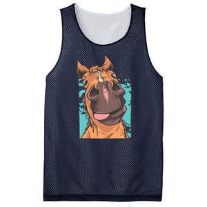 Horse Selfie Mesh Reversible Basketball Jersey Tank