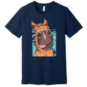 Horse Selfie Premium T-Shirt