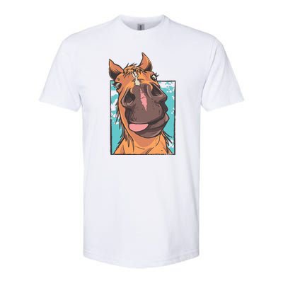 Horse Selfie Softstyle CVC T-Shirt