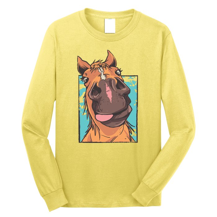 Horse Selfie Long Sleeve Shirt