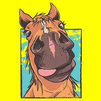 Horse Selfie 11oz C Handle Ceramic Mug