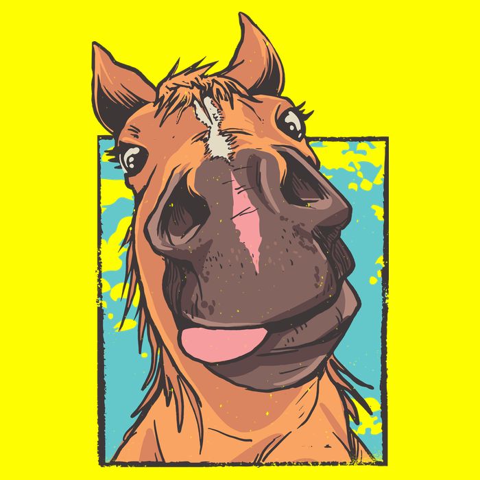 Horse Selfie 11oz C Handle Ceramic Mug