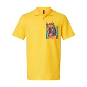 Horse Selfie Softstyle Adult Sport Polo