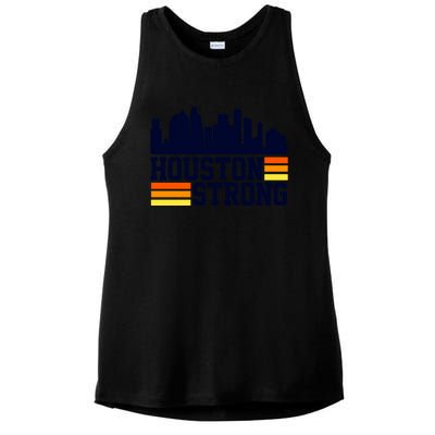 Houston Strong Ladies PosiCharge Tri-Blend Wicking Tank