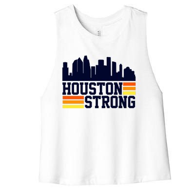 Houston Strong Women's Racerback Cropped Tank