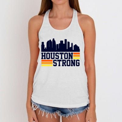 Houston Strong Women's Knotted Racerback Tank