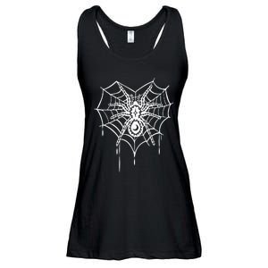 Halloween Spider Heart Web Ladies Essential Flowy Tank