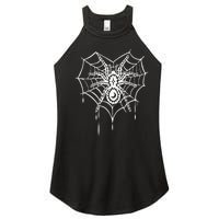 Halloween Spider Heart Web Women's Perfect Tri Rocker Tank