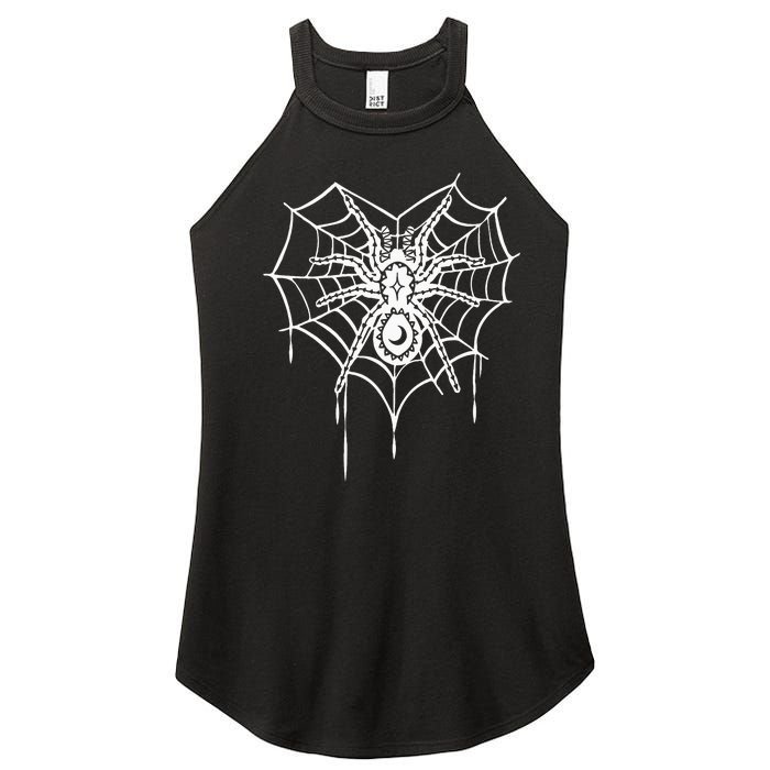 Halloween Spider Heart Web Women's Perfect Tri Rocker Tank