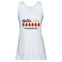 Hello Summer Happy Last Day School Teacher Student Ladies Essential Flowy Tank