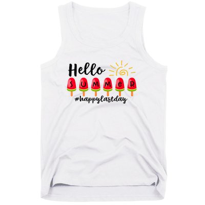 Hello Summer Happy Last Day School Teacher Student Tank Top