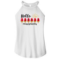 Hello Summer Happy Last Day School Teacher Student Women's Perfect Tri Rocker Tank