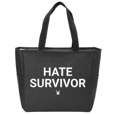 Hate Survivor Zip Tote Bag